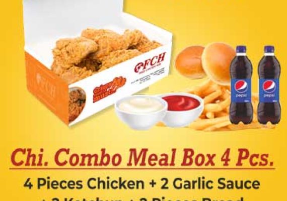Chicken Combo Meal Box 4 Pcs